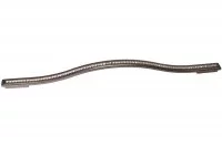 Ручка-скоба 320-288мм, отделка никель глянец воронёный + горный хрусталь