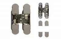 Петля скрытая для дверей и фасадов толщиной от 30мм, отделка никель