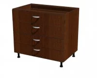 Корпус напольного шкафа, 4 ящика 1000*560*720