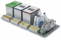 Набор емкостей в базу 1200 для бытовой химии и раздельного сбора мусора