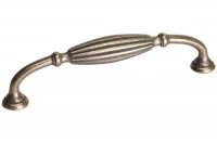 Ручка-скоба 128мм, отделка бронза английская