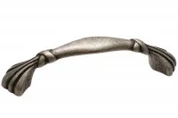 Ручка-скоба 96мм, отделка серебро старое