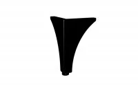 Ножка декоративная Флоренция, h.250, отделка черный бархат (матовый)