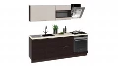 Кухонный гарнитур длиной - 210 см (со шкафом НБ) «Латте-2»
