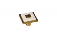 Ручка-кнопка, отделка бронза античная французская + вставка