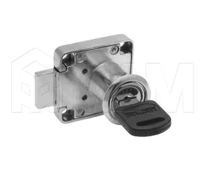 Замок для 1-ой двери, выдвижной, 1 оборот, хром: 507-11 CR