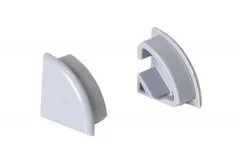 Заглушка глухая для профиля 1616, цвет серый