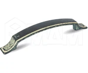 Ручка-скоба 128мм серебро черненое/слоновая кость: WMN.683.128.00C2