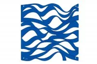 Комплект декоративных панелей ONDA 254х254мм (6 штук), отделка голубая