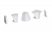 Комплект угловых элементов для овального бортика 55\63, цвет белый