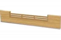 1379 Решётка вентиляционная для цоколя ПВХ H.120, L=600, дуб