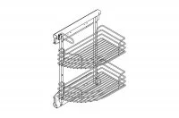 Сетка в терминальную базу, выдвижная с доводчиком, отделка бронза, правая
