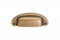 Ручка-скоба 32мм, отделка бронза &quot;Флоренция&quot;