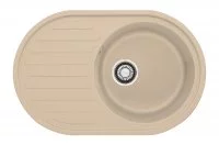 Мойка ROG 611, фрагранит бежевый, вентиль 3 1/2&quot; в комплекте