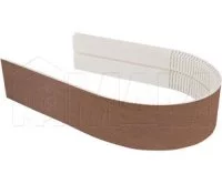 Радиусный элемент цоколя универсальный (высота 120), орех Моцарт: 222.1232.FF