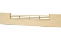 0114 Решётка вентиляционная для цоколя ПВХ H.120, L=600, Позитано NEW