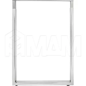 Опора для стола П-образная, 60х30, H820-870(+5мм), хром вулканический, 1шт.: ПТ60X30/820-870 CR