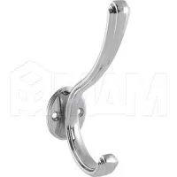 ZAMPA Крючок двухрожковый хром: WR4504