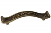 Ручка-скоба 96мм, отделка бронза античная