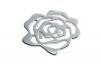 Ручка-скоба 32мм, отделка серебро