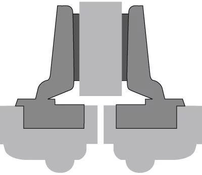 Hettich: 73918: Петля Intermat 9936 угол 95°, чашка TH43 диаметр 35, на среднюю стенку (B3)