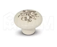 Ручка-кнопка D37мм керамика золотые узоры: GP2011