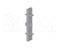 Соединитель 180 градусов (высота 100), орех: 19.1566R.20