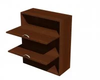 Корпус навесного шкафа, горизонтальный, с верхней нишей 800*305*920