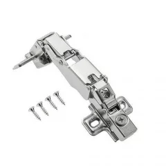 Петля GTV ZM-НСKT 165 грградусов угловая самозакрывающаяся с планкой: ZM-HCKT165BE-S