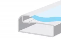 Профиль рамочный PR.200178/78 прямоугольный 45х20, с овалом, алюминий, L=4.1м