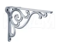 ROME Менсолодержатель для деревянных полок L-200 мм, белый/серебро винтаж: WRM.800.200.00V4