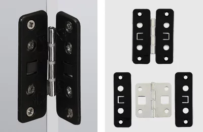 Hettich: 9001818 - Монтажная планка для защелкиваемой средней петли, пластмасса, черная