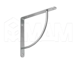 Менсолодержатель для деревянных полок L-220 мм, хром матовый: SU50A-MCR