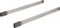 Hettich: 9150607: ArciTech, комплект продольного рейлинга, 450 мм, нержавеющая сталь