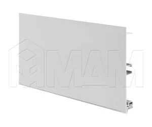 Цоколь алюминиевый (высота 100, длина 4000 мм), алюминий матовый гладкий: 20.400R.AL