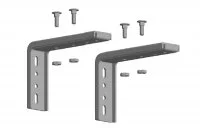 Комплект креплений для настенной установки карниза длиной 3000мм, отделка белая