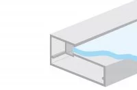Профиль рамочный 45х21, L=4000мм, отделка алюминий анодированный