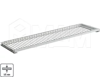 Посудосушитель для чашек с гладкой рамкой, 600 мм, хром: SV60P16CP