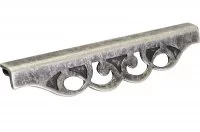 Ручка-скоба 192-160мм, отделка серебро античное
