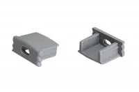 Заглушка с отверстием для профиля 1707, цвет серый