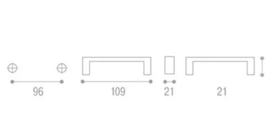 Giusti: Ручка металлическая классическая - WMN.637.096.00D1