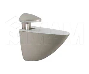 ПЕЛИКАН Менсолодержатель для деревянных и стеклянных полок 4 - 40 мм, никель матовый: SU03A NSAT