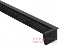 EXIT Заглушка кабель-канала для навесных коробов, 400х35 мм, черный: 2090.906.0400