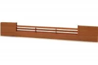 1856 Решётка вентиляционная для цоколя ПВХ H.100, L=600, вишня стандартная NEW