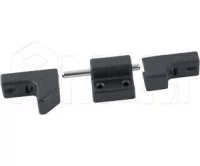 Фиксатор для 2-х распашных дверей, черный: 1483.610 Фиксатор для 2-х распашных дверей, черный: 1483.610