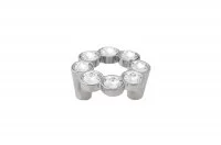 Ручка-скоба 32мм, отделка хром глянец + горный хрусталь