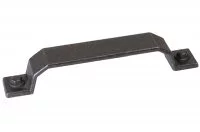 Ручка-скоба 128мм, отделка железо черное винтаж