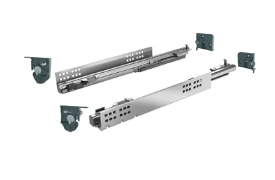 Hettich: 9181298: Quadro 4D V6 30 SFD/500 Silent System, направляющие полного выдвижения, EB 20, комплект