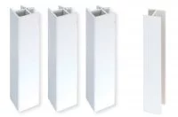 Комплект угловых элементов для цоколя ПВХ H.150, белый