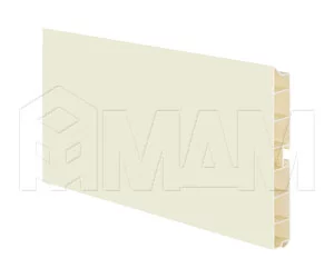 Цоколь пластиковый (высота 120, длина 4000 мм), ваниль: 12.5075 4M